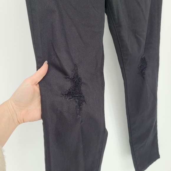 Ag NWT Jeans High Rise Vintage Slim Alexxis In Black Cotton Blend size 28R - Picture 5 of 9